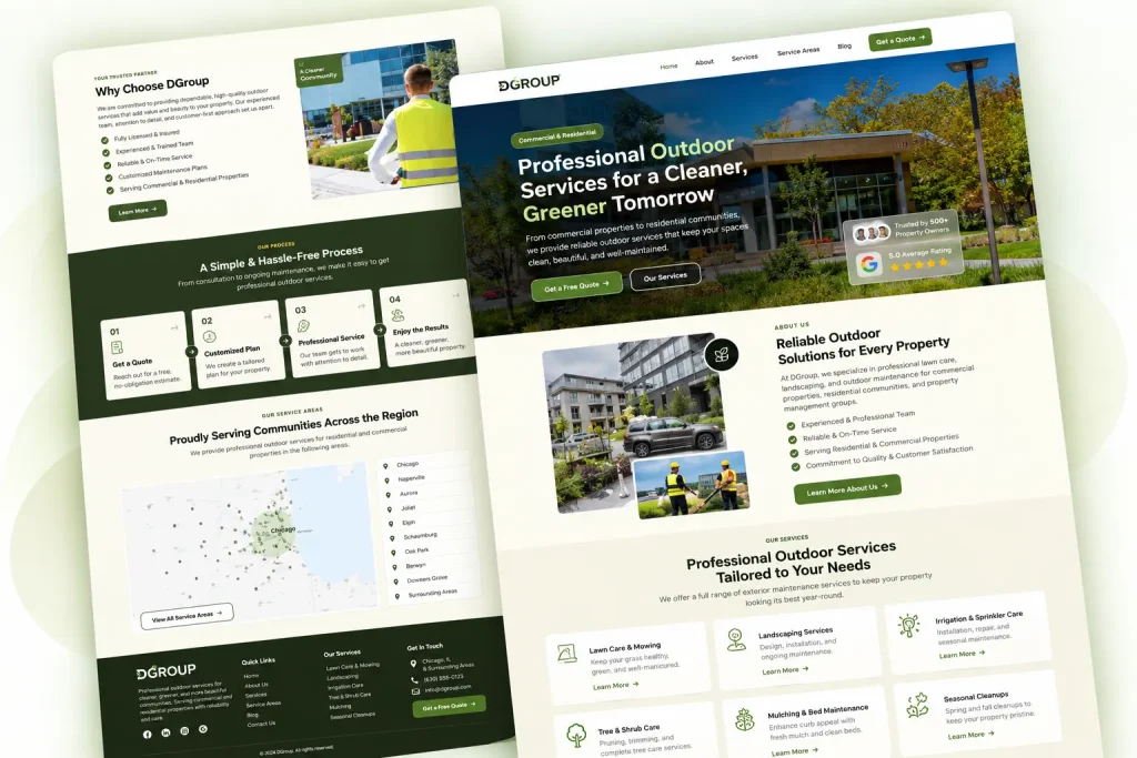 Land Enforcement website designed by CoderBeam